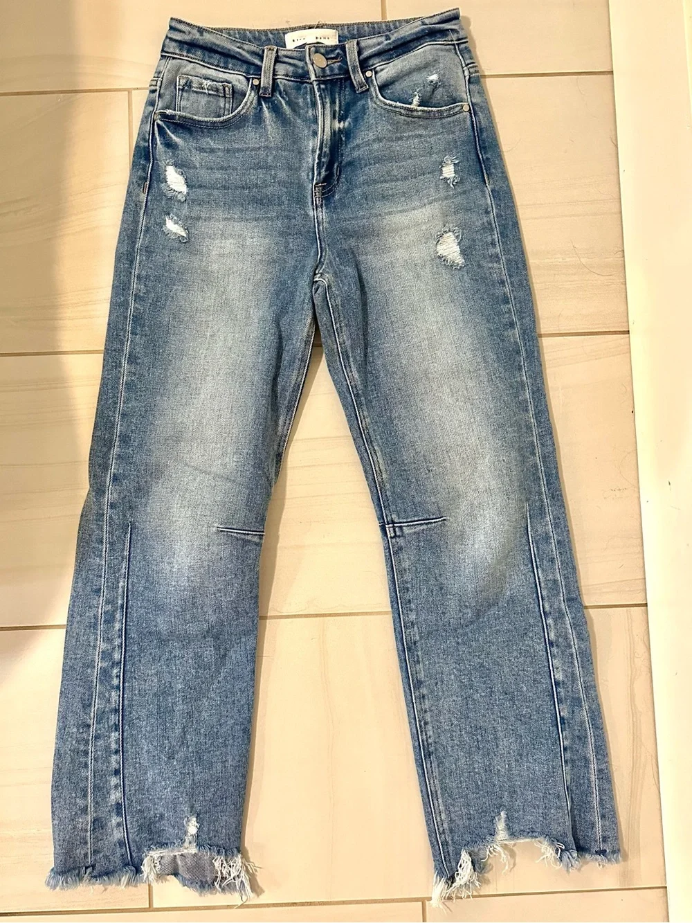 Risen Jeans High-Rise Crop Jeans - Light Blue 1/25